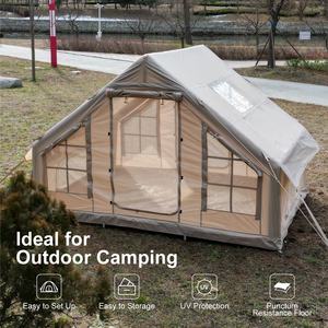 เต็นท์ตั้งแคมป์เป่าลมแบบสองชั้น ทำจากโพลีไวนิลคลอไรด์และผ้าอ๊อกซ์ฟอร์ด กันน้ำ - Product Image 1