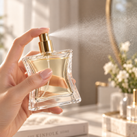 Flacon de parfum vide en gros 30ml 50ml 100ml, flacon de parfum de luxe en verre avec boîte, logo personnalisé, faible MOQ