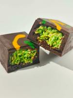 Meest verkochte 30g gearomatiseerde vaste chocoladestukjes, zoete chocolade, met fruitstukjes of -reepjes