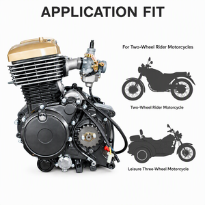 <span class=keywords><strong>CB</strong></span> 200cc Einzylinder 4-Takt CVT Luftgekühlter Motorradmotor, Ersatzmotor - Product Image 6