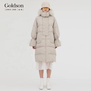 Chaqueta con capucha de piel de mapache 90/10, plumón de pato blanco, diseño creativo con cordón, manga, para invierno - Product Image 4