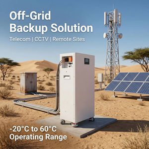 Batterie solaire 25,6 V 200 Ah 5 kWh LiFePO4, station d'énergie murale verticale mobile pour onduleur solaire hybride - Product Image 3