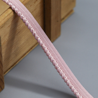 Bande élastique de ruban de reliure de fantaisie de concepteur personnalisé 10mm cordon de tuyauterie de reliure de couture pour le vêtement