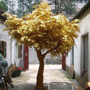 Planta artificial de los deseos, árbol anyan artificial, grande, dorado - Product Image 2