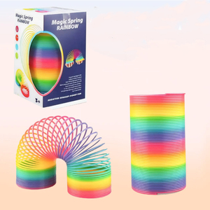 Hot Sell Large Jumbo Plastic Rainbow Circle <strong>Toy</strong> for Children Aged 5 to 7 Classic for Magic <strong>Slinkying</strong> Spring Coil <strong>Toy</strong> - Product Image 3