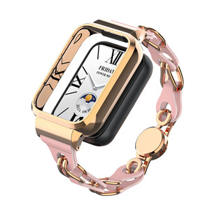 Pour <span class=keywords><strong>Xiaomi</strong></span> <span class=keywords><strong>Mi</strong></span> <span class=keywords><strong>Band</strong></span> 9 <span class=keywords><strong>Bracelet</strong></span> en alliage de cuir actif Redmi Watch 3 <span class=keywords><strong>Bracelet</strong></span> avec boucle magnétique Miband 9 <span class=keywords><strong>Bracelet</strong></span> de <span class=keywords><strong>montre</strong></span> avec cadre - Product Image 3
