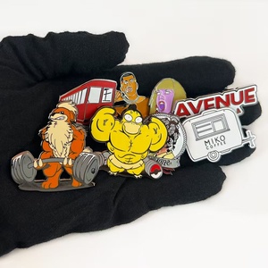 Chất lượng cao Pin nhà máy tùy chỉnh thiết kế riêng của bạn kim loại mềm cứng men Pin ve áo pin được trang bị với bướm ly hợp - Product Image 3