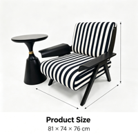 Fauteuil individuel de style vintage français du milieu du siècle, fauteuil de salon paresseux pour balcon, chaise longue zèbre pour chambre à coucher, mobilier de maison