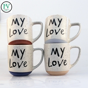Tasse à café et lait en céramique, grande couleur en <span class=keywords><strong>porcelaine</strong></span> émaillée, logo sculpté en relief - Product Image 2