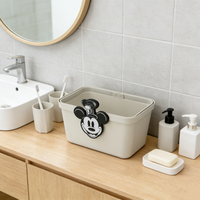 Vente en gros de boîtes de rangement en plastique rectangulaires et carrées de couleur blanche, multifonctionnelles pour la cuisine, sans couvercle