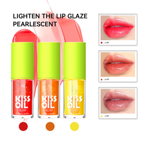 Venta al por mayor de alta calidad, brillo de labios vegano, cuidado profesional, maquillaje líquido transparente, cepillo grande, Etiqueta Privada, aceite de beso de fruta, resistente al agua - Product Image 3