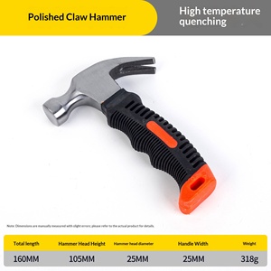 Marteau en corne de mouton poli - Petit <span class=keywords><strong>outil</strong></span> de dénudage et de frappe pour la construction/la rénovation, longueur 160 mm, vente en gros - Product Image 5