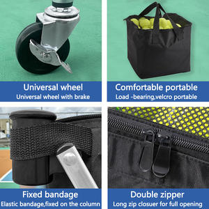 Opvouwbare Tennismand En Opvouwbare Grote Opslag Verplaatsbare Trolleymand Tennisbal Pickleball Kar Tennisbalkar - Product Image 4