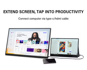 Xách Tay 1080P Cảm Ứng Màn Hình Màn Hình Cho Máy Tính Xách Tay 14/15.6/18.5 Inch IPS FHD Độ Sáng Cao 60Hz Loại C Giao Diện Cho Chơi Game - Product Image 5