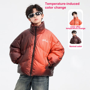 Cappotto Invernale Imbottito per Bambini, Giacca Antivento Termosensibile che Cambia Colore, Giubbotto Termico Reattivo al Calore per Ragazzi e Ragazze - Product Image 3