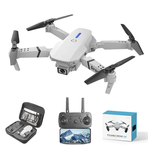 โดรน E88 Wi-Fi FPV RC dron พร้อมกล้อง Dual Pro 4K HD รีโมทคอนโทรลมุมกว้างวิดีโอ Hover พับได้ E88โปรโดรนมืออาชีพ - Product Image 1