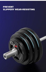 Discos de Peso Lisglosports <span class=keywords><strong>con</strong></span> Logotipo Personalizado, Discos de Goma de Tres Orificios para Levantamiento de Pesas, Discos de Hierro Fundido de 50 mm, Discos de Peso <span class=keywords><strong>con</strong></span> Triple Agarre - Product Image 6