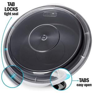 Boîtes à lunch bento en plastique à couvercles individuels, sans BPA, compatibles micro-ondes et congélateur, contenants jetables pour la préparation des repas - Product Image 2