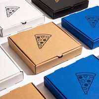 Boîte à pizza personnalisée avec logo, boîte à pizza triangulaire, boîte à frites, boîte à pizza pour emporter, boîte à pizza en tranches, boîte à pizza personnalisée
