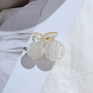 한국 스타일 성인 여성 헤어 액세서리 아름다운 컬러 체리 디자인 헤어 클로 클립 - Product Image 2