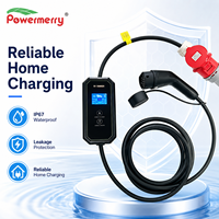 Nouveau chargeur EV portable de type 2 de 11 kW, 16 A, IP67, protection contre les fuites, utilisation domestique européenne, garage