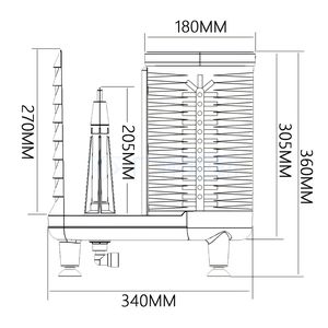 Lave-tasses ABS design bar en verre, sans électricité - Product Image 5