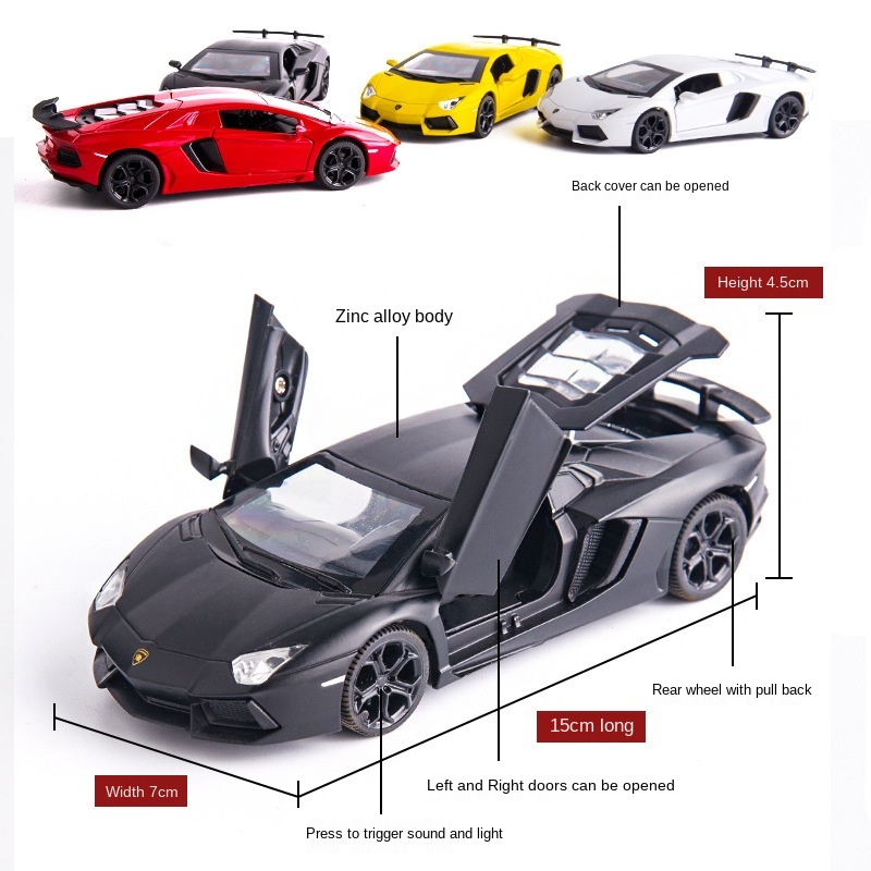 Детская модель спортивного автомобиля со звуком и светом