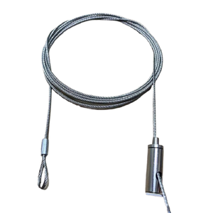 <span class=keywords><strong>Luminaire</strong></span> de bureau <span class=keywords><strong>corde</strong></span> de suspension panneau LED <span class=keywords><strong>fil</strong></span> de suspension panneau publicitaire levage 304 câble métallique en acier inoxydable - Product Image 1