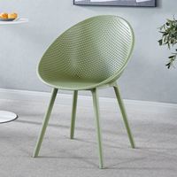 Chaise de salle à manger empilable en plastique PP moderne de qualité supérieure pour café, restaurant, cuisine et maison