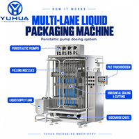 Machine d'emballage automatique YH haute efficacité 2, 4, 6, 8 voies pour bâtonnets de gelée, bâtonnets glacés et sachets de sucettes glacées