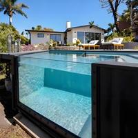 Piscine en conteneur maritime, maison de plage préfabriquée, piscine luxueuse, piscine personnalisée avec revêtement