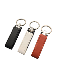 Clé USB personnalisée avec logo promotionnel d'usine, porte-clés 16 Go 32 Go 64 Go, cadeau d'entreprise promotionnel, ensemble de clés USB, porte-clés en cuir, clés USB