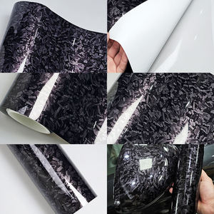 Película para Ventanas <span class=keywords><strong>de</strong></span> Auto, PVC <span class=keywords><strong>de</strong></span> Alta Calidad, <span class=keywords><strong>Fibra</strong></span> <span class=keywords><strong>de</strong></span> <span class=keywords><strong>Carbono</strong></span> 3D Forjada, Rojo Brillante, Autoadhesiva, Sin Burbujas, 7Mil, 1.52*15m - Product Image 2