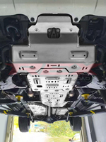 FASTCLUB Couvre-socle de réservoir de carburant personnalisé pour LAND CRUISER 200 2018-2019, anti-rayures, en alliage d'aluminium, épaisseur 8 mm/5 mm