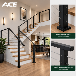 Stainless Steel Baluster Cable <strong>Railing</strong> System Stainless Steel Fence <strong>Deck</strong> <strong>Railings</strong> - Product Image 4