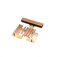 Refroidisseur de processeur MINI PC haute performance en cuivre pur, 2 caloducs, ailettes de 0,2 mm, 88,9x83,79x16,5 mm, dissipateur thermique personnalisé OEM ODM, MOQ 1 pièce