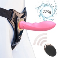 Gode vibrant en silicone souple télécommandé sans fil Produit sexuel pour adultes Godes réalistes Matériau ABS pour jouets lesbiens