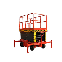 Plateforme élévatrice mobile à ciseaux en acier inoxydable de haute qualité, à hauteur réglable, autopropulsée, capacité de levage hydraulique de 100 kg