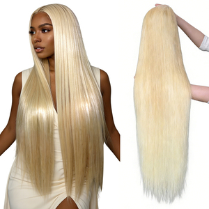 Vente en gros 8-30 pouces # Perruque 613 6x6 HD avec closure, cheveux naturels de qualité supérieure, densité 180%, perruque frontale en dentelle droite, sans perte de cheveux - Product Image 1