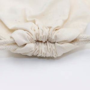Pochette en tissu de coton et lin recyclable de haute qualité personnalisée, sacs à cordon en coton - Product Image 6