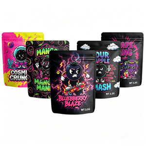 Sachet Doypack Personnalisé en Mylar PE pour Aliments pour Bébés, Imprimé, Refermable, Anti-odeur, Scellable à Chaud, 3,5g - Product Image 3