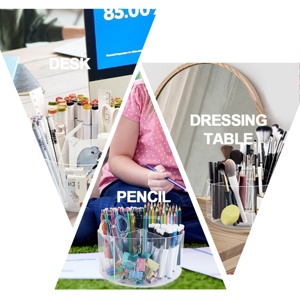 Acrylic 360 Độ Xoay Chủ Bút Trẻ Em Đánh Dấu Tổ Chức Cho Các Trường Học Văn Phòng Nghệ Thuật Bút Chì Bút Chì Bút Chì Lưu Trữ - Product Image 2