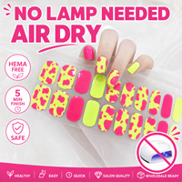 KIKILEE 3D No Heat Gel Nail Wraps Non UV Fully Cured Full Cover Nail Stickers Autumn Christmas DIY OEM ODM Customizable Low MOQ