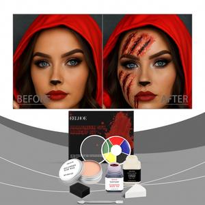 EELHOE Kit de Pintura Facial para Halloween, Efectos Especiales, Cera para Modelar <span class=keywords><strong>Cicatrices</strong></span>, con Maquillaje SFX de Acero Inoxidable - Product Image 3