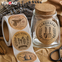 Autocollant personnalisé en vinyle de qualité professionnelle, résistant à l'eau, à la chaleur et aux UV, pour tout design de logo, idéal pour l'emballage des pots en verre de bougies
