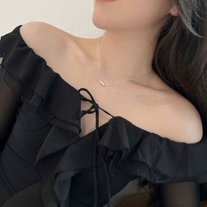 Dylam personalizado grabado letra colgante nombre personalizado Id joyería suerte <span class=keywords><strong>Belif</strong></span> S925 estéreo collar de plata para Wome chica regalo - Product Image 4