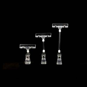 Porte-étiquettes de prix de supermarché personnalisé en gros, en matériau transparent, avec clip de grande capacité - Product Image 3