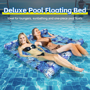 Nouveau matelas flottant double taille pour piscine, avec impression intégrale, pour adultes, idéal pour bronzer et se détendre dans l'eau - Product Image 2