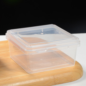 Boîte à gâteau carrée en plastique résistante à la chaleur, utilisable au micro-ondes, 12 cm, en PP alimentaire, transparente, avec couvercle, pour tiramisu, gâteau en couches, dessert. - Product Image 2