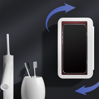 Support mural étanche rotatif pour téléphone portable pour salle de bain iphone